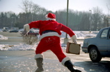 Santa makes a dash