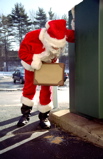 Santa tosses cookies